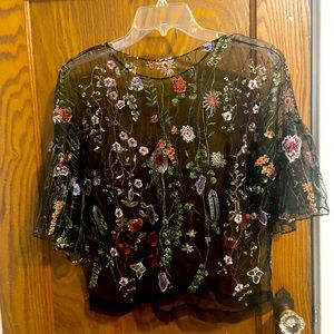 Women see-through top. Thrifted.